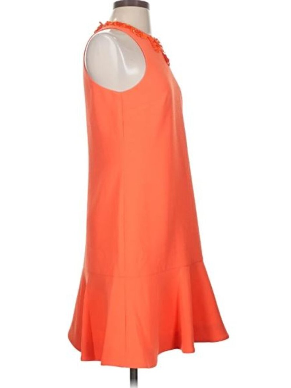 Trina Turk | NWT Beaded Cocktail Dress Coral Size 2 Drop Waist Cruise Resort - Picture 3 of 7